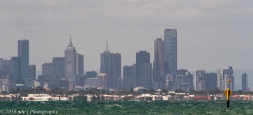 Melbourne CBD Skline from Pt Cook beach