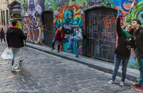 Hosier Lane Tourists, Melbourne CBD
