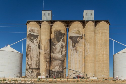 Wheat Silo Murals, Brim, Victoria