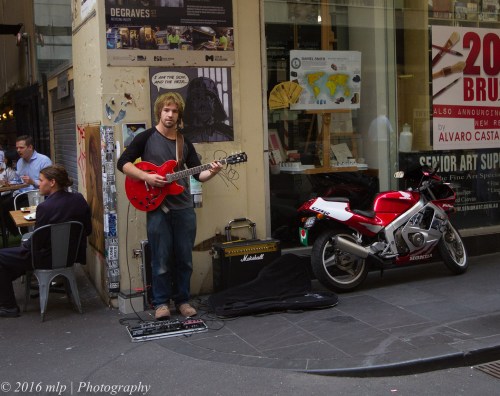 Degraves Street Busker, Melbourne CBD