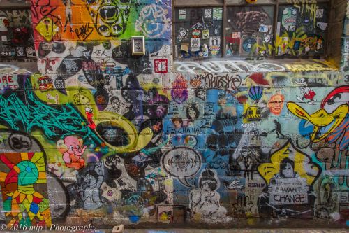 Stencil Street Art, Blender Lane, Melbourne CBD