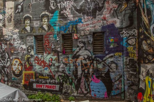 Stencil Street Art, Blender Lane, Melbourne CBD