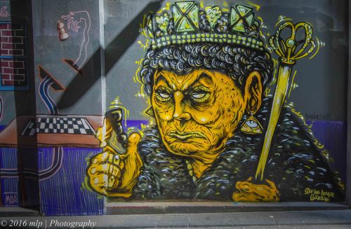 Street Art, Flinders Crt, Melbourne CBD, Victoria