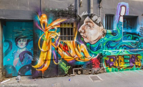 Street Art, Flinders Crt, Melbourne CBD, Victoria