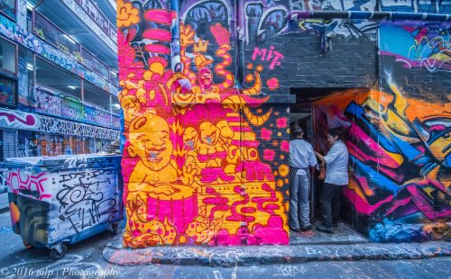Street art, Hosier Lane , Melbourne CBD, Victoria